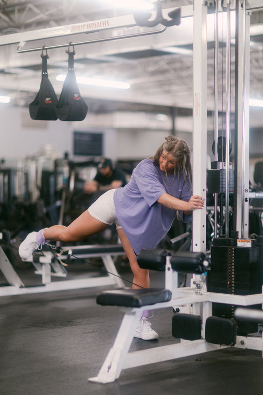 woman doing glute isolation exercise